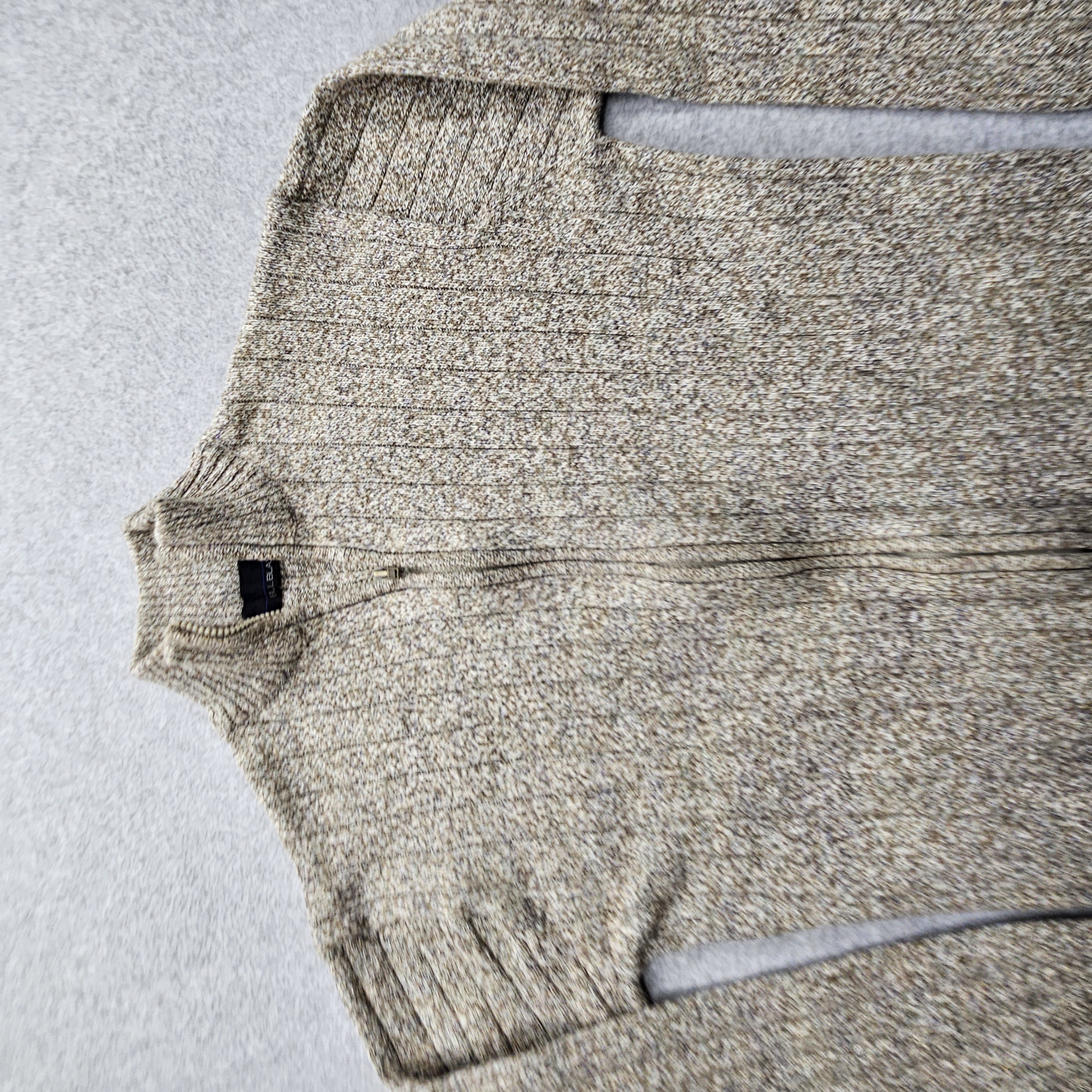 Blass Men's XL Brown 1/4 Zip Sweater