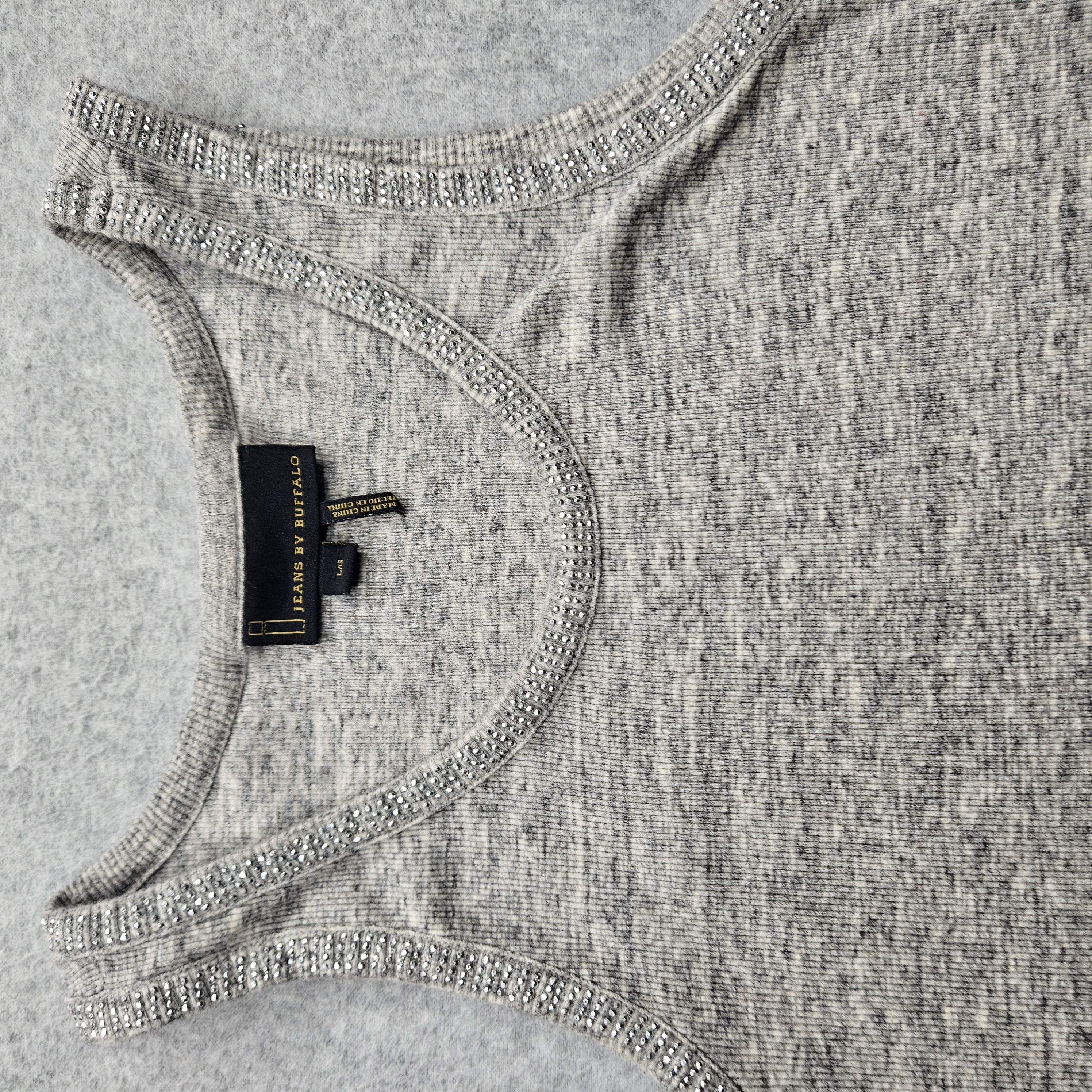Jeans by Buffalo Women's Large Gray Tank Top