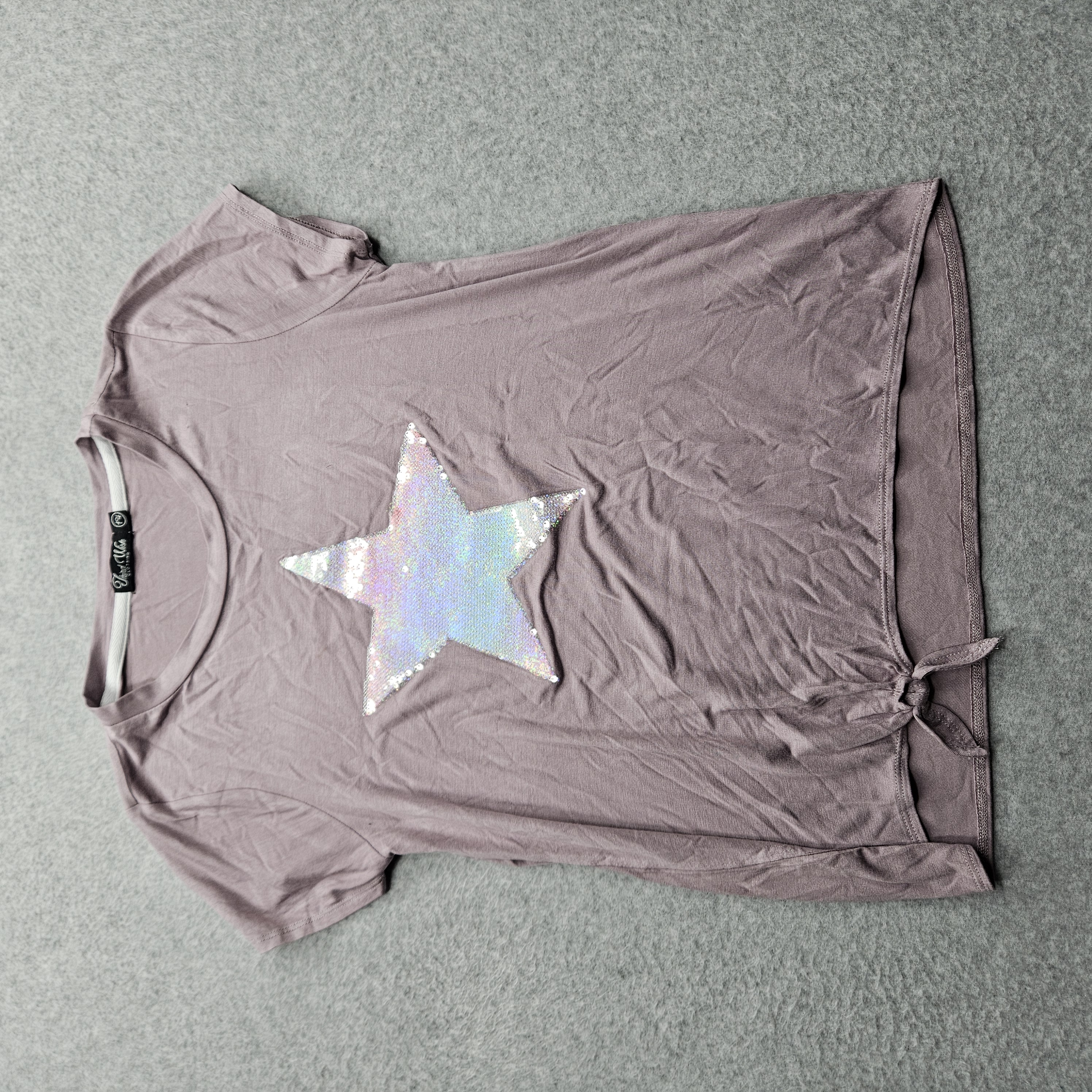 Third Wish Youth 14 Mauve Tie Down Graphic T-shirt