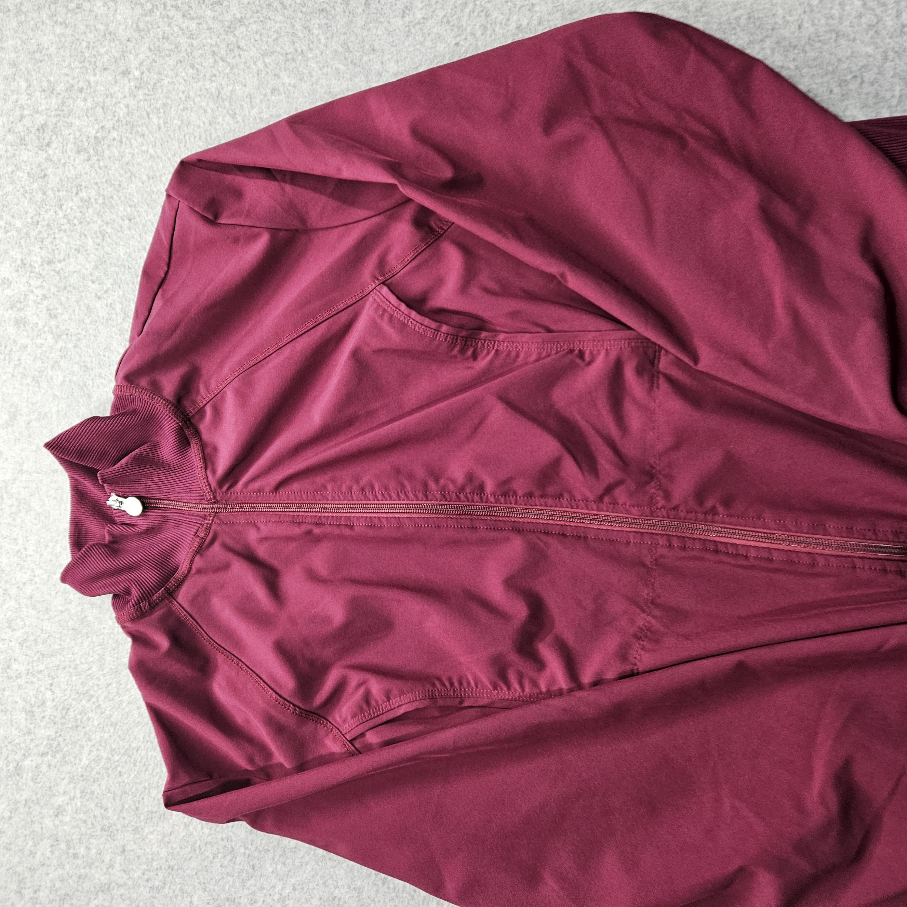 Infinity Women's 2XL Maroon Zip Up Long Sleeve Sweatshirt
