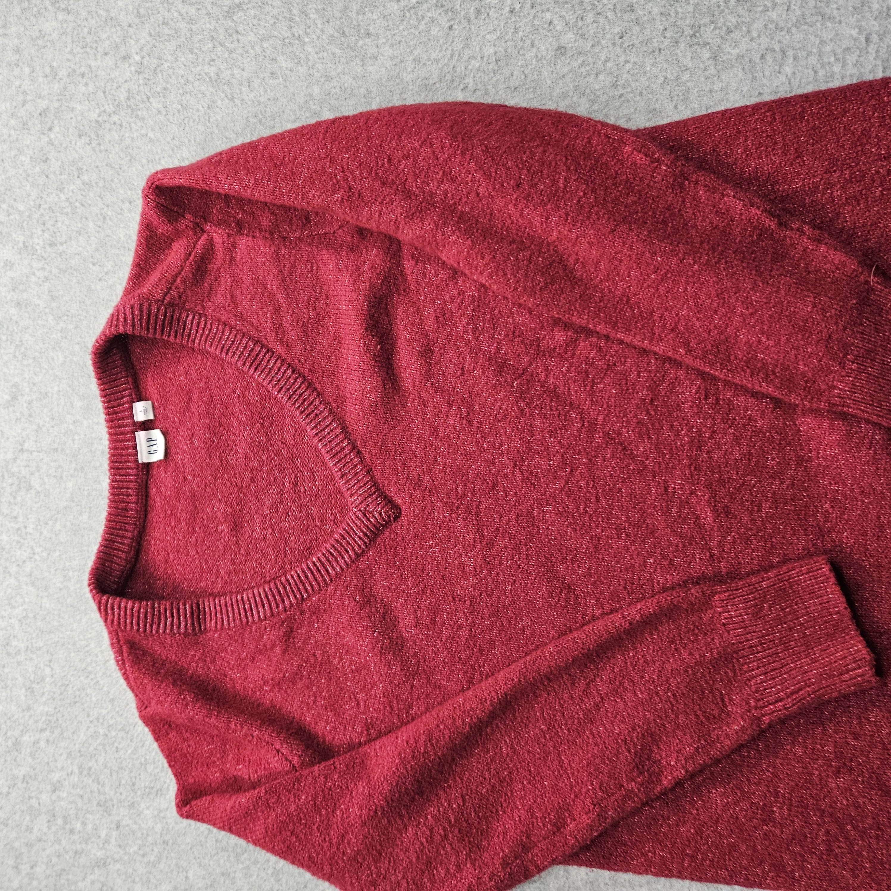 GAP Women's Large Red Knitted Sweater