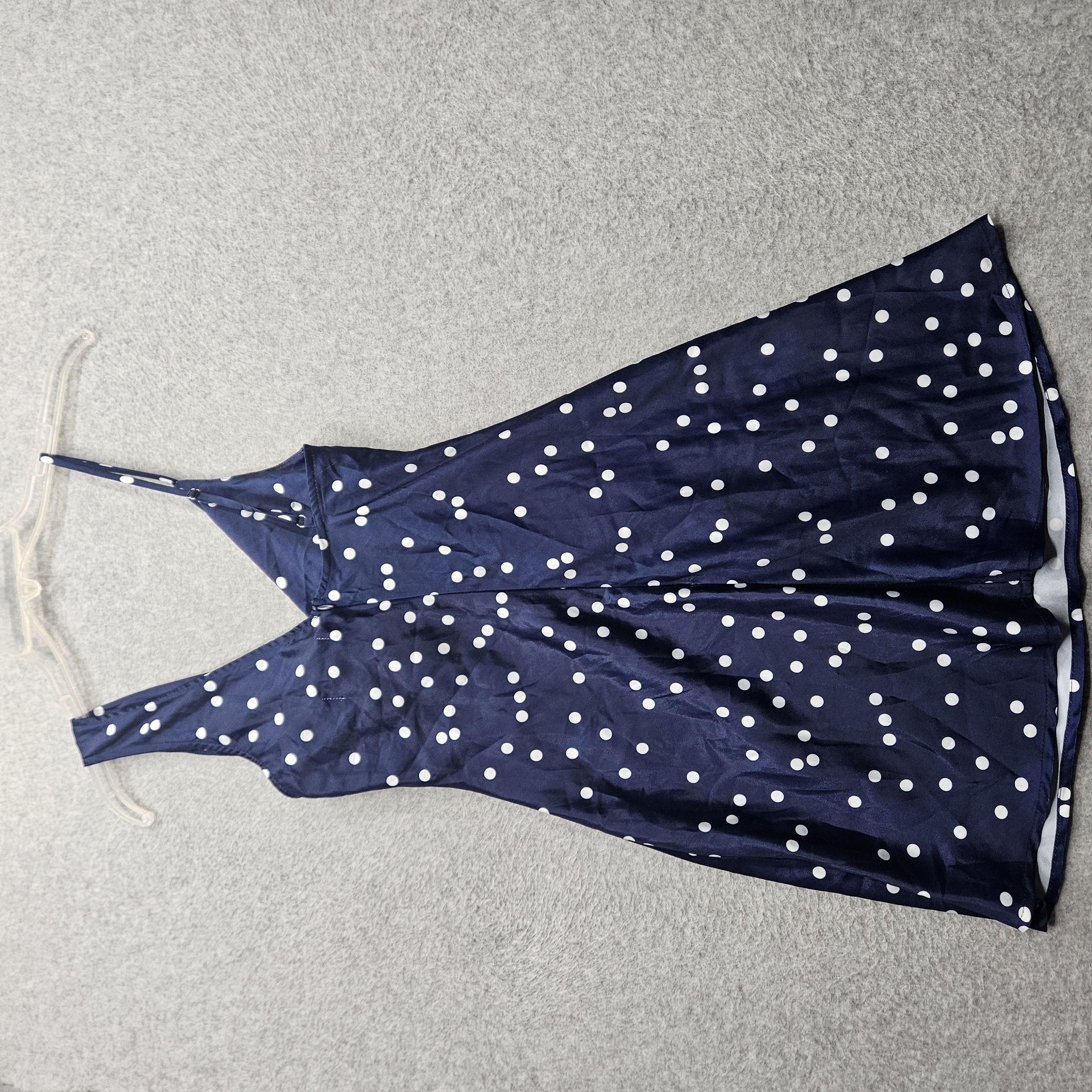 Shareen Women's Size 6 Blue Polka Dots Sleeveless Dress NWT