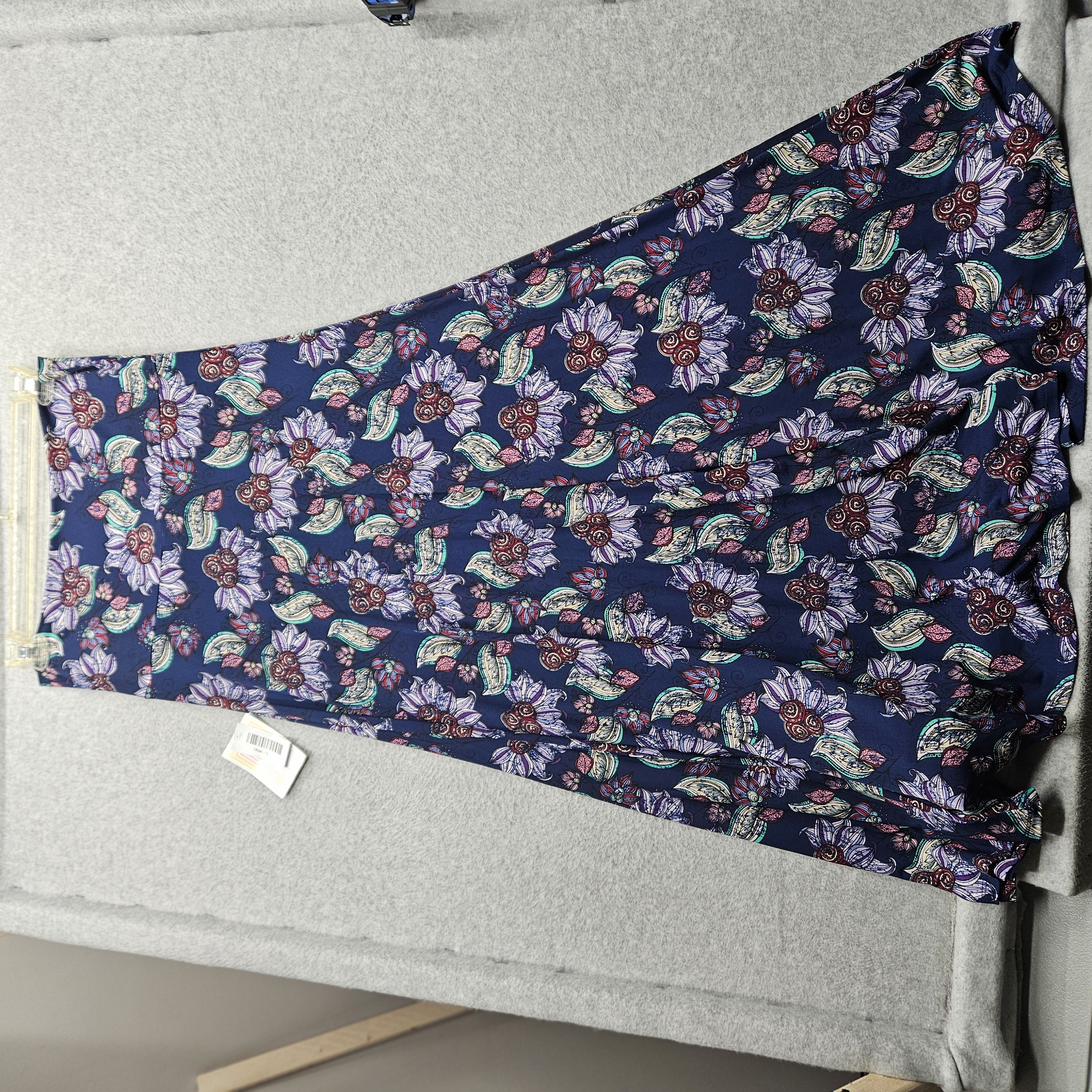 LuLaRoe Womens Size Small Navy Floral Maxi Skirt