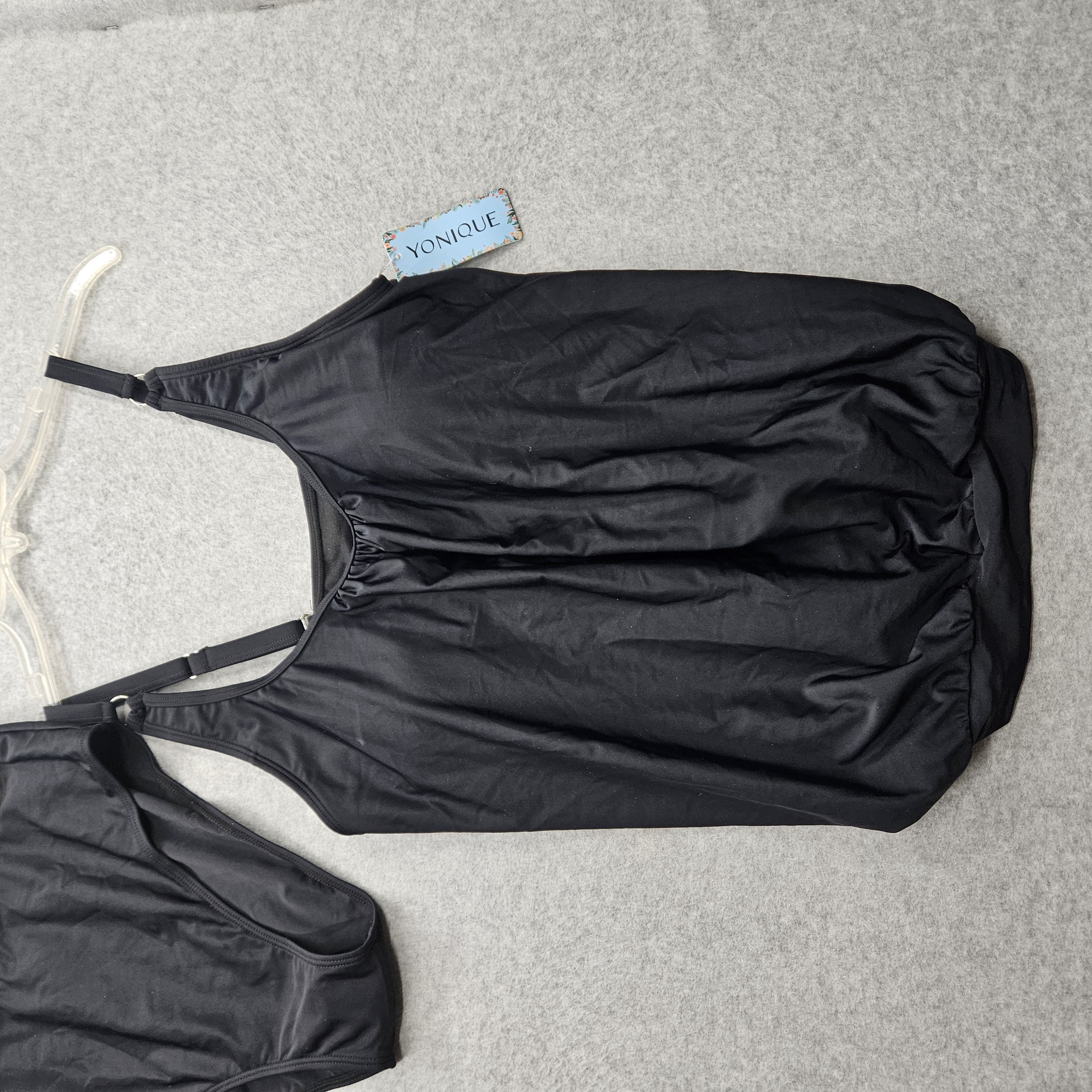 Yonique Women's Large Black Swimsuit NWT