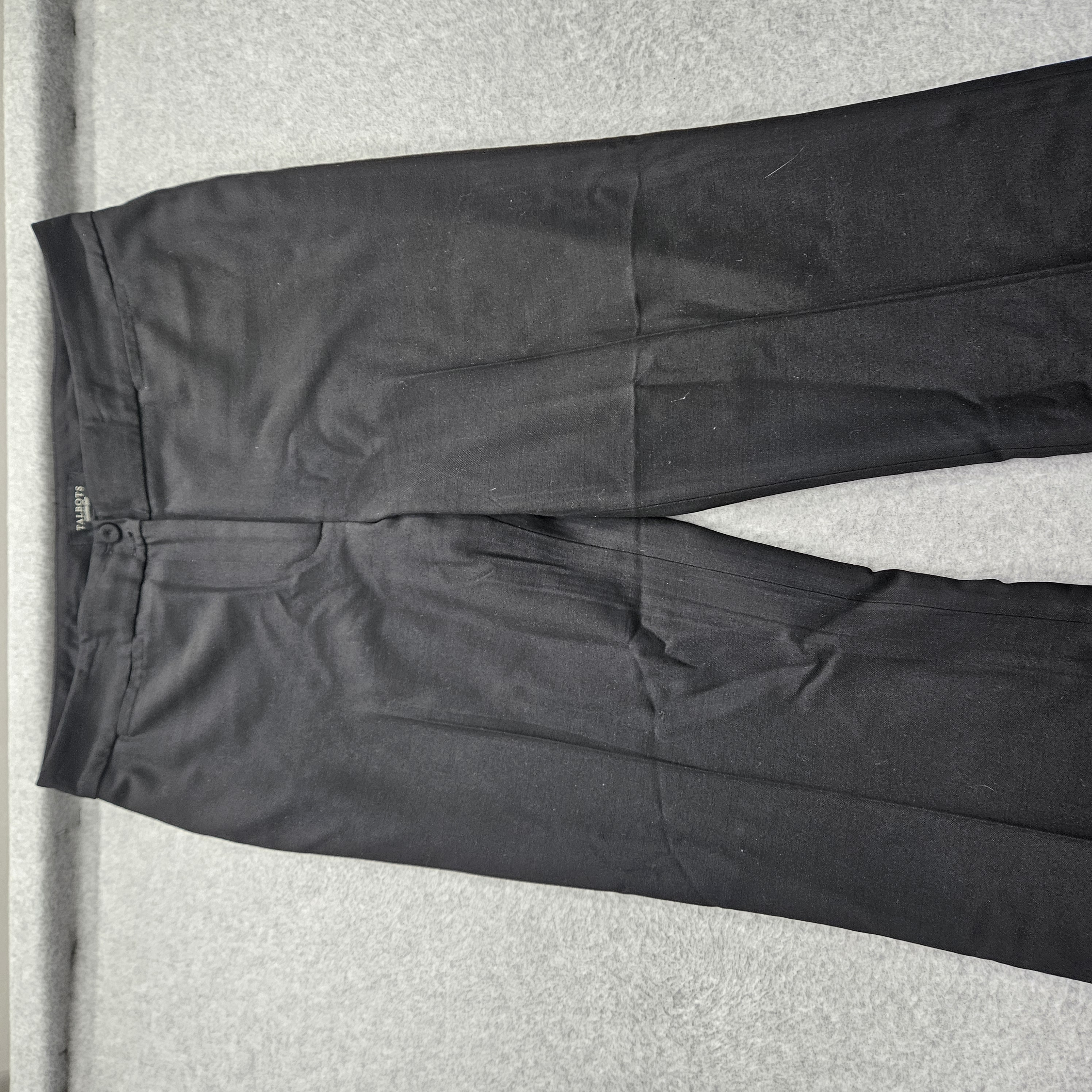 Talbots Heritage Womens Size 12 Black Dress Pants Straight Leg