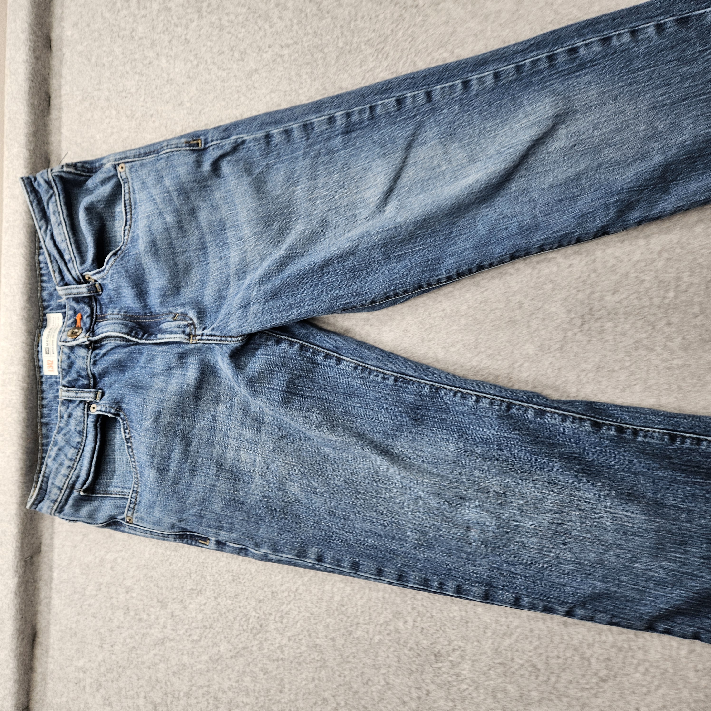 Lee L342 Women Size 16 Long Blue Straight Fit Straight Leg Jeans Pants