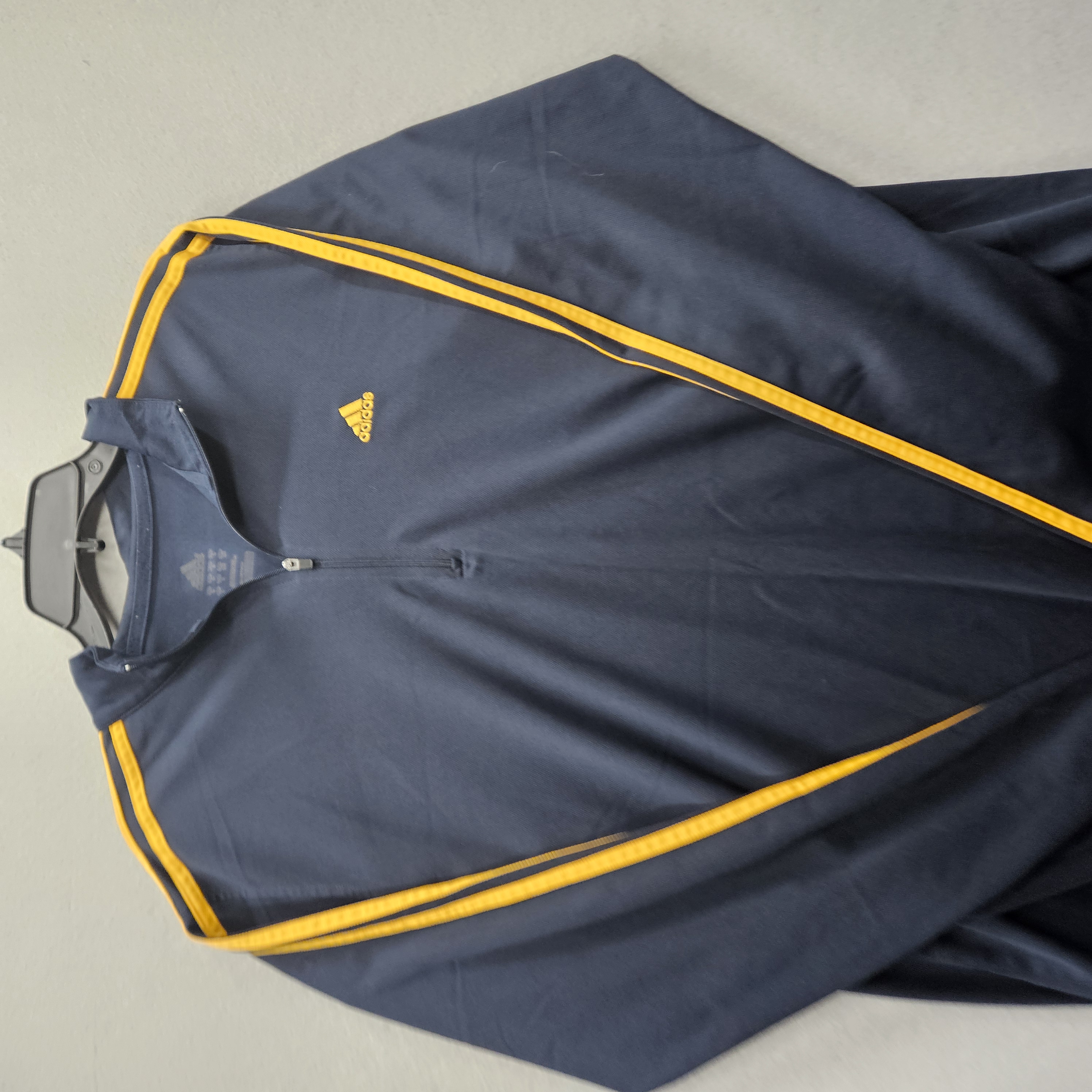Adidas Men's Medium Dark Blue Activewear 1/4 Zip