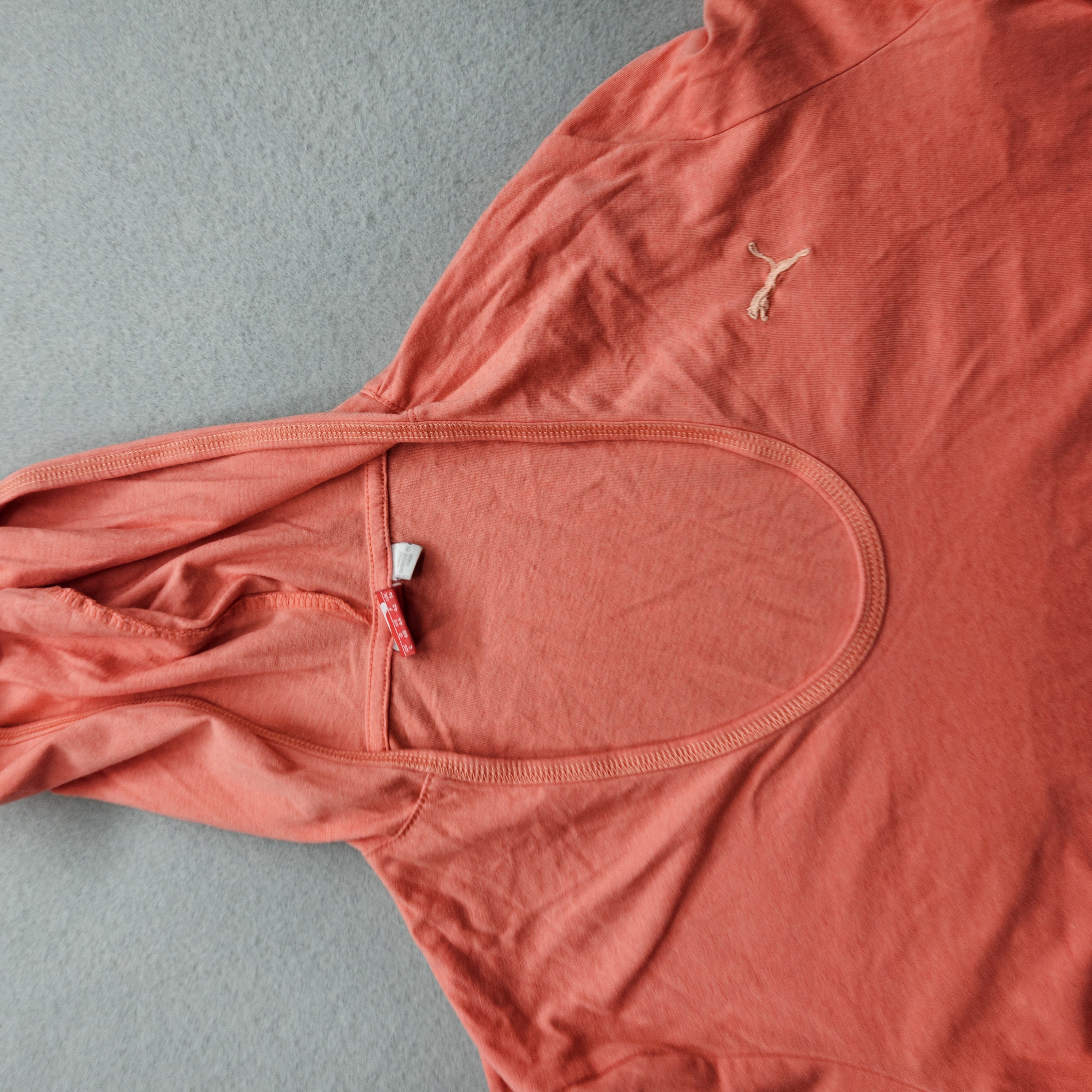 Puma Women's Large Orange Hoodie Sweatshirt