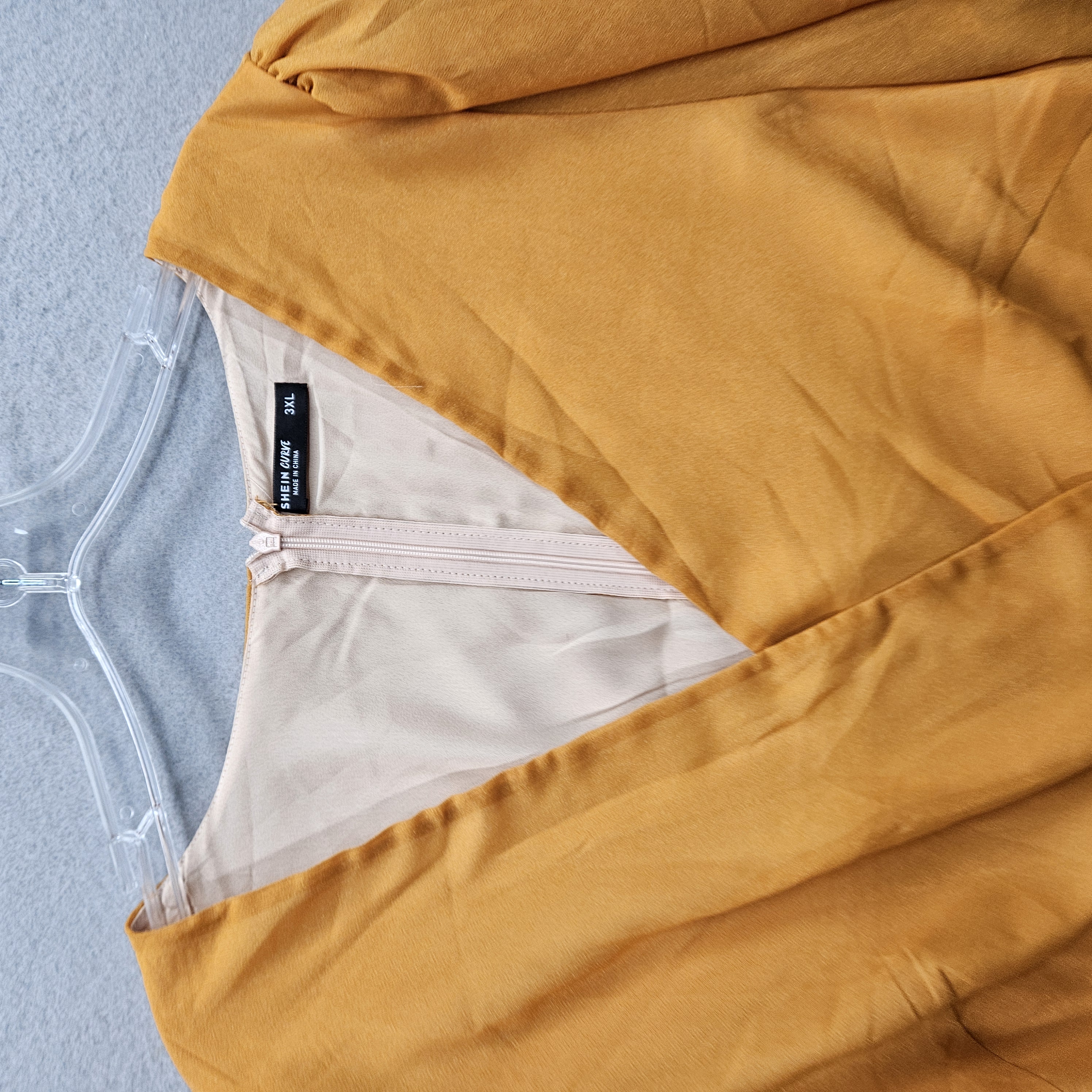 Shein Curve Women’s 3XL Yellow Wrap Bodysuit