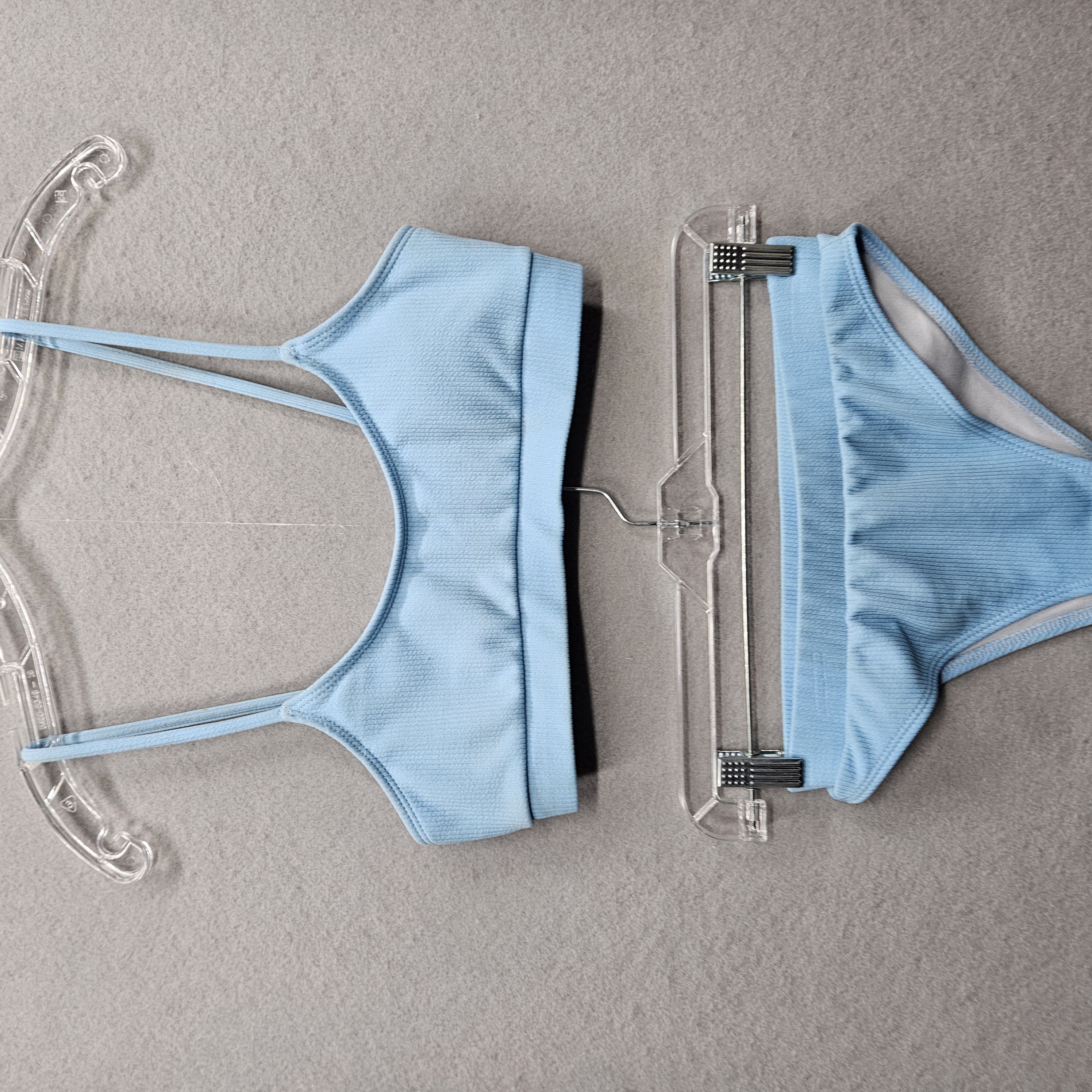 No Brand Women's Medium Light Blue Two Piece Swimsuit