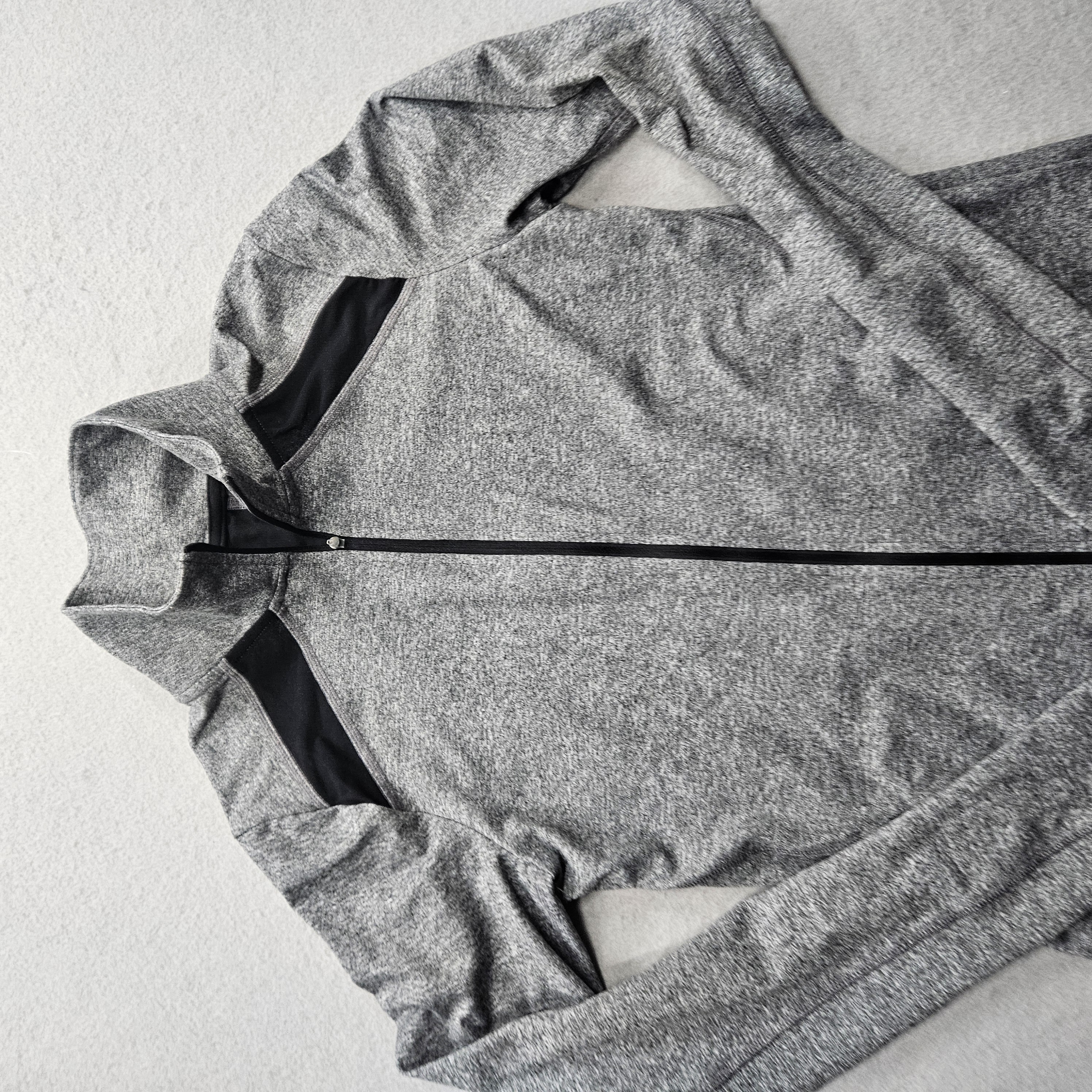 Champion Women's Small Black and Gray L/S Active Full Zip 