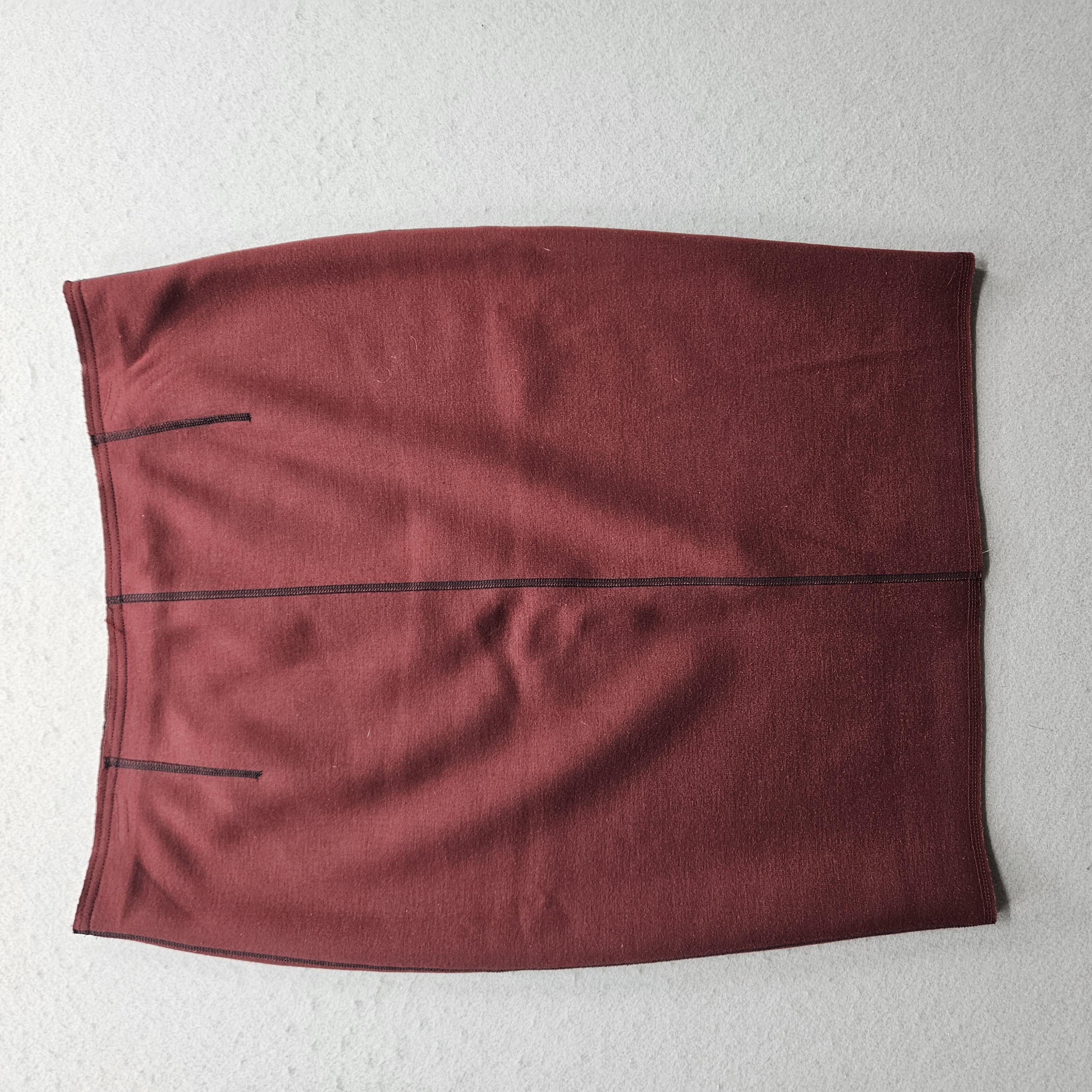 Ann Taylor Women's Size 12 Burgundy Pencil Skirt Back Zip