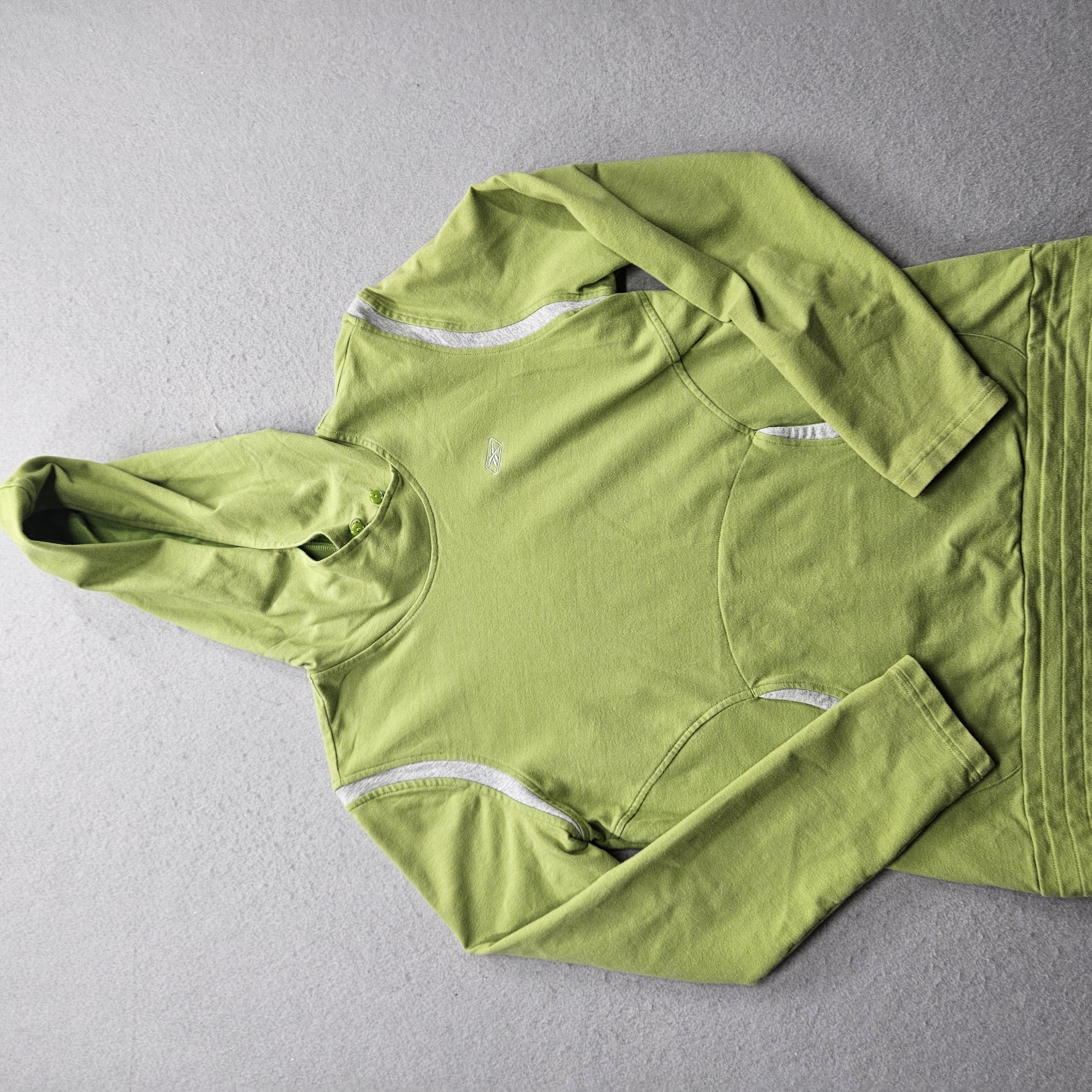 Reebok Women's Large Green Pullover Hoodie Jacket