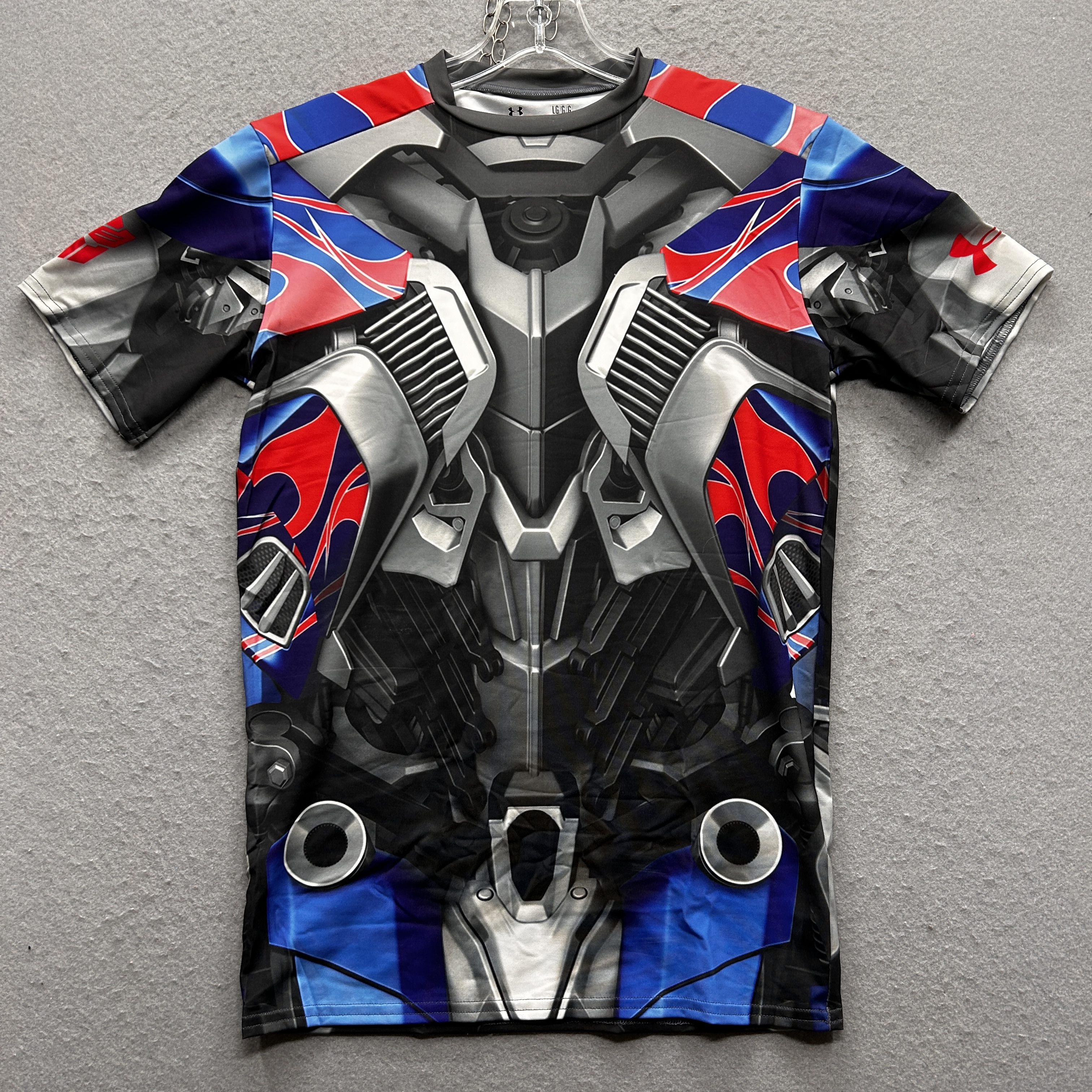Transformers Under Armour Boys Large Compression Shirt Optimus Prime