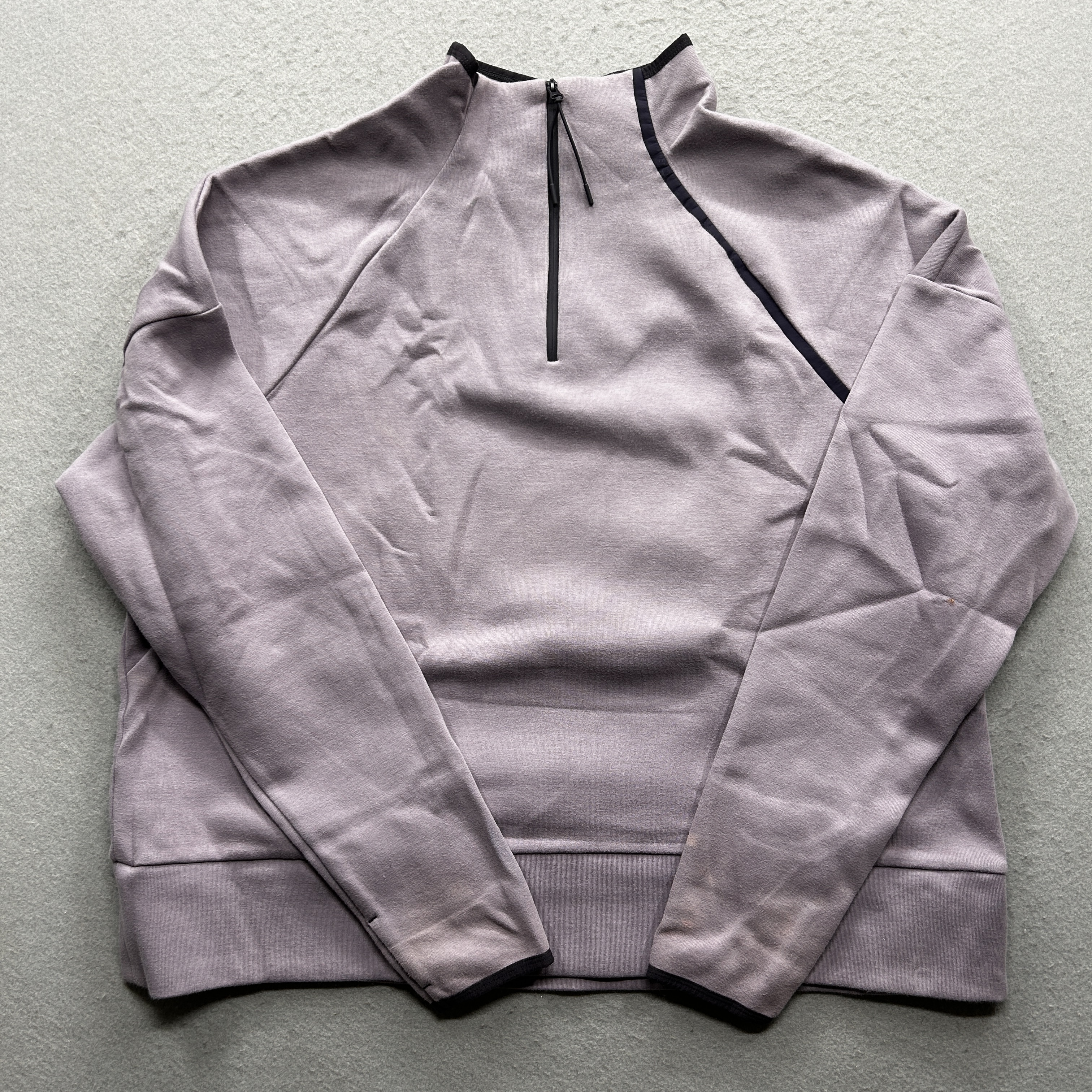 Champion Women's Size XXL Mauve Gray Long Sleeve Quarter Zip Pullover