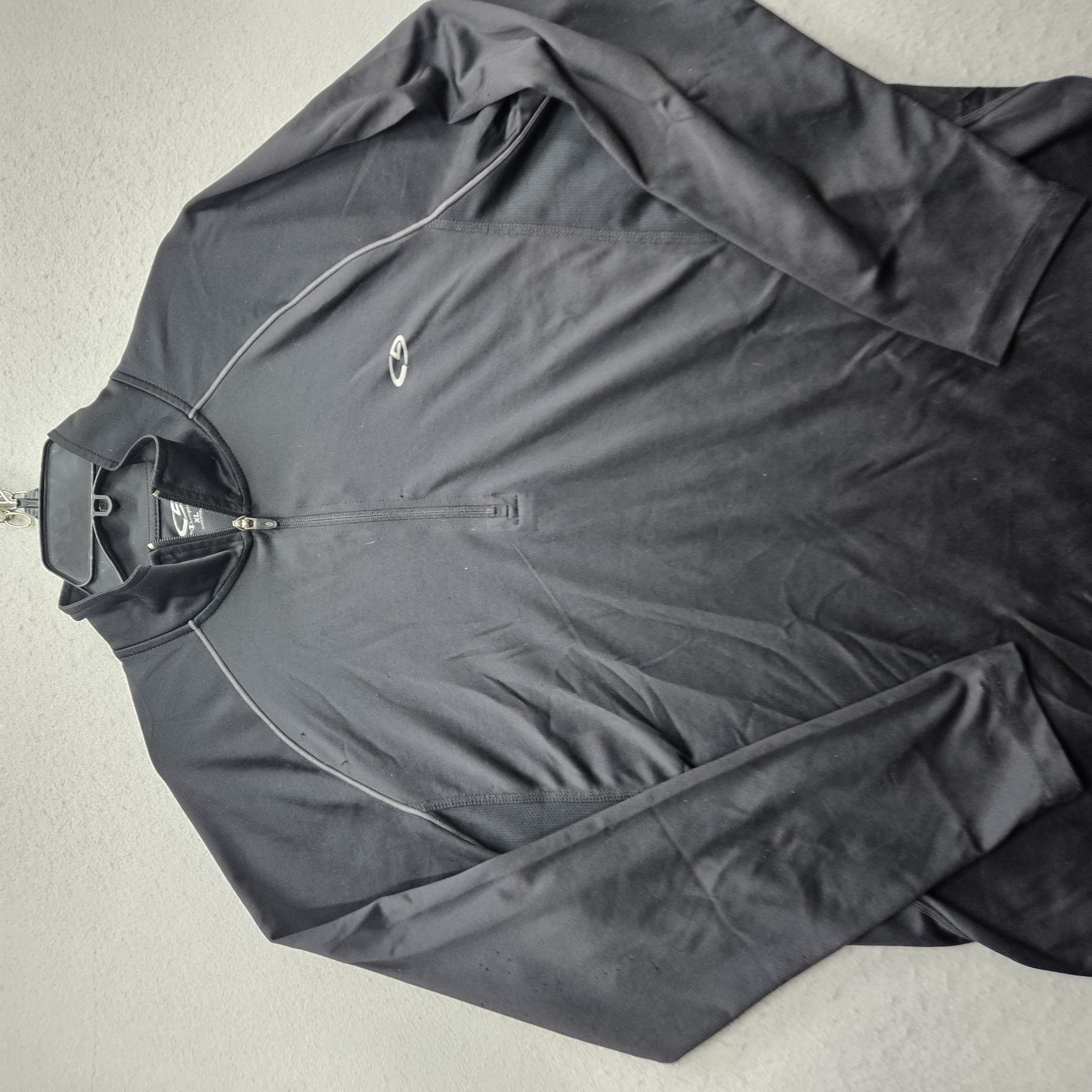 Champion Men's XL Activewear 1/4 Zip Pullover Black