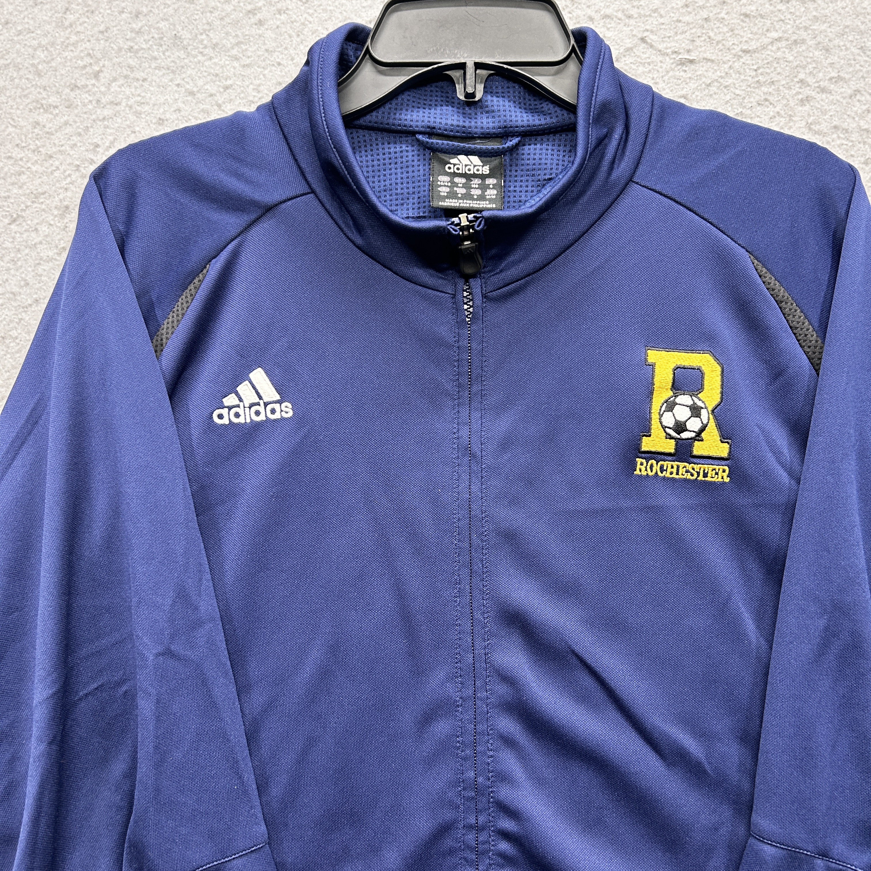 Rochester Soccer Adidas Men's Medium Navy Blue ClimaCool Jacket