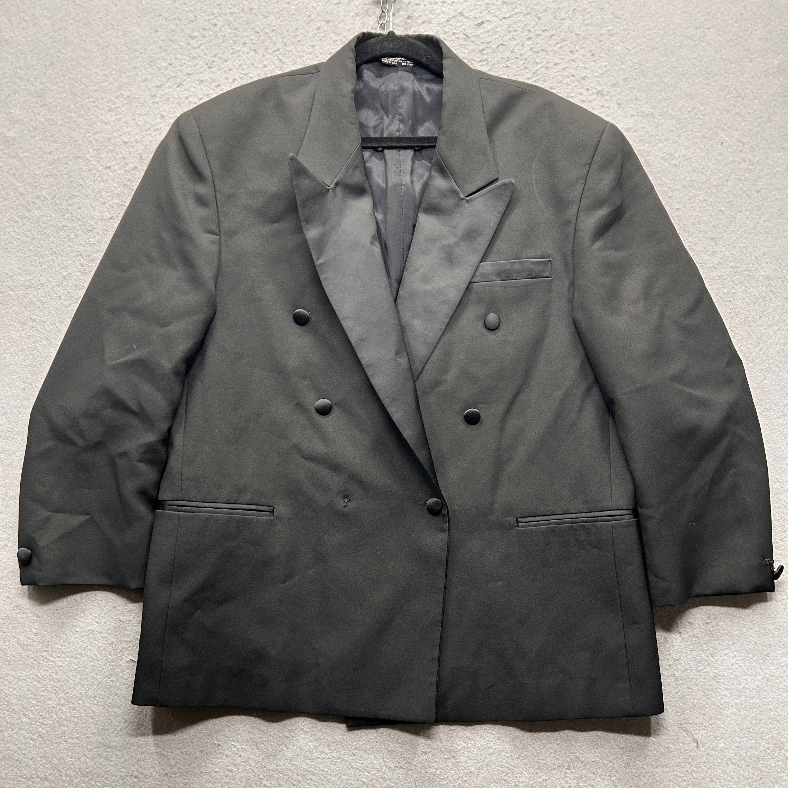 After Midnite Women's Blazer 44 Short Charcoal Double Breasted