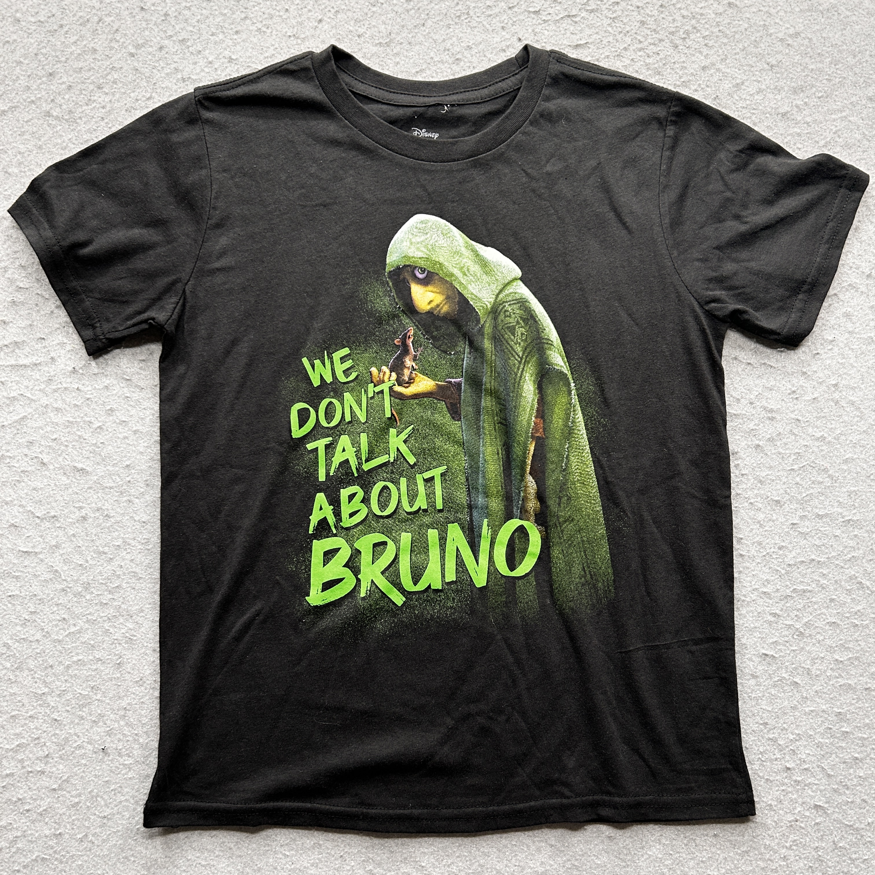 Encanto We Don't Talk About Bruno Disney Boys Medium Black T-Shirt