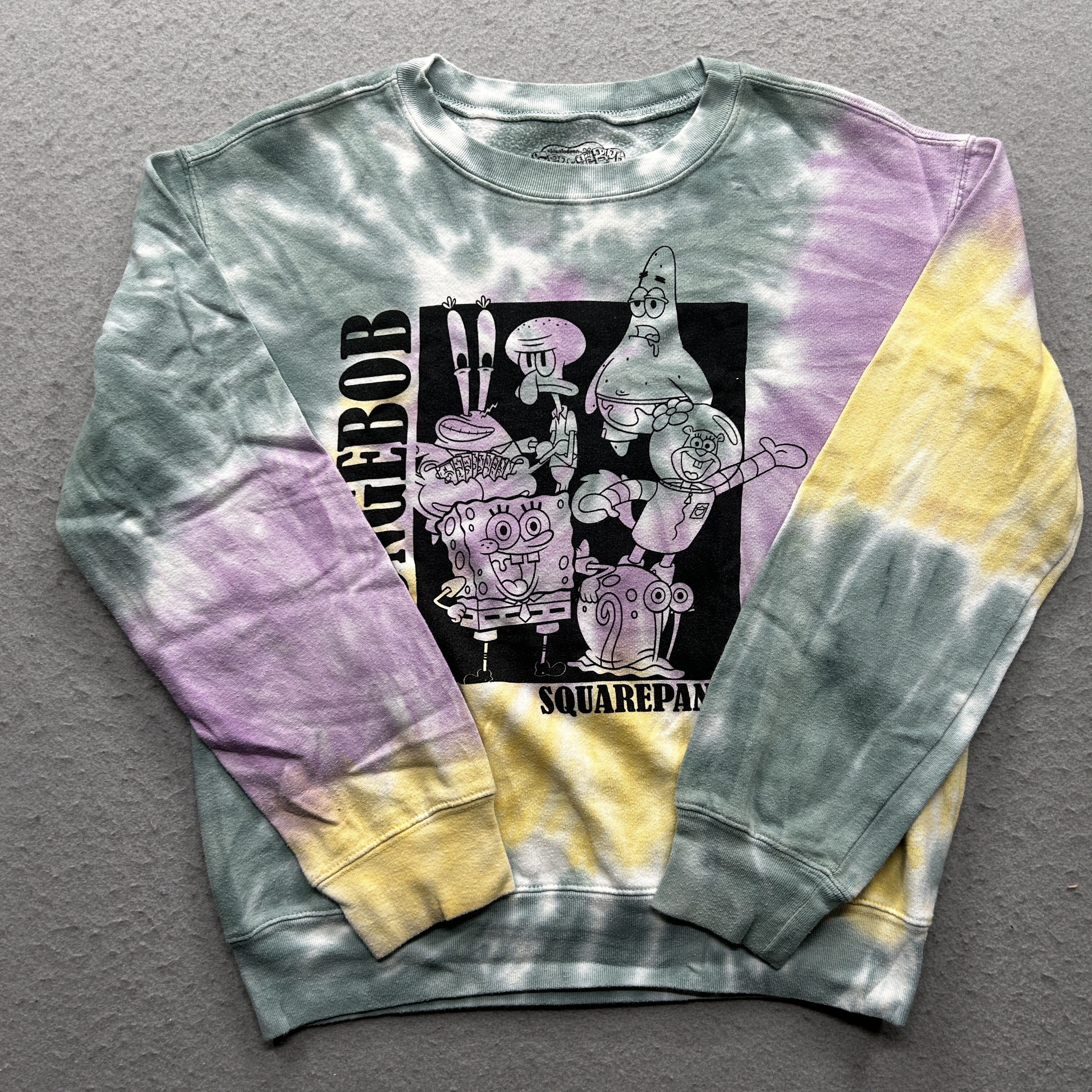 SpongeBob SquarePants Nickelodeon Women's Size XS Multicolor Sweatshirt