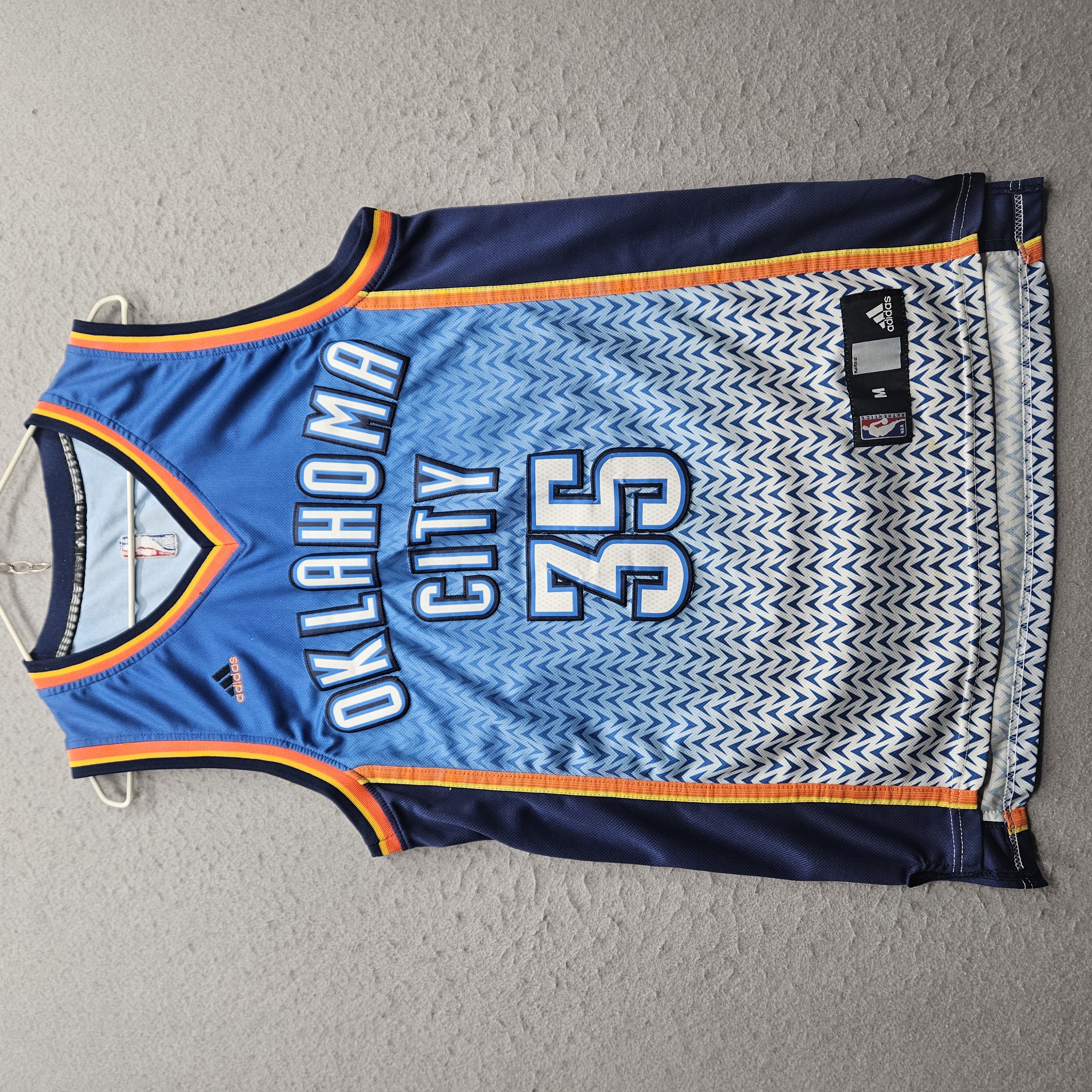 Oklahoma City Thunder Kevin Durant #35 NBA Men's Jersey Adidas Blue