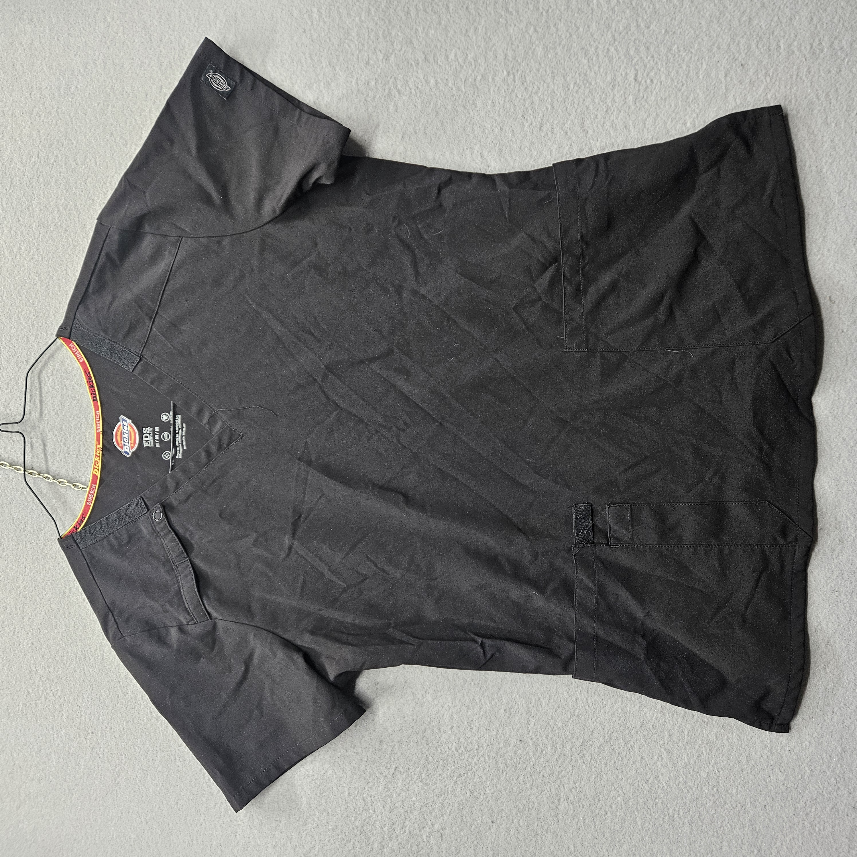 Dickies EDS Essentials Women Size Medium Black Short Sleeve Scrub Top