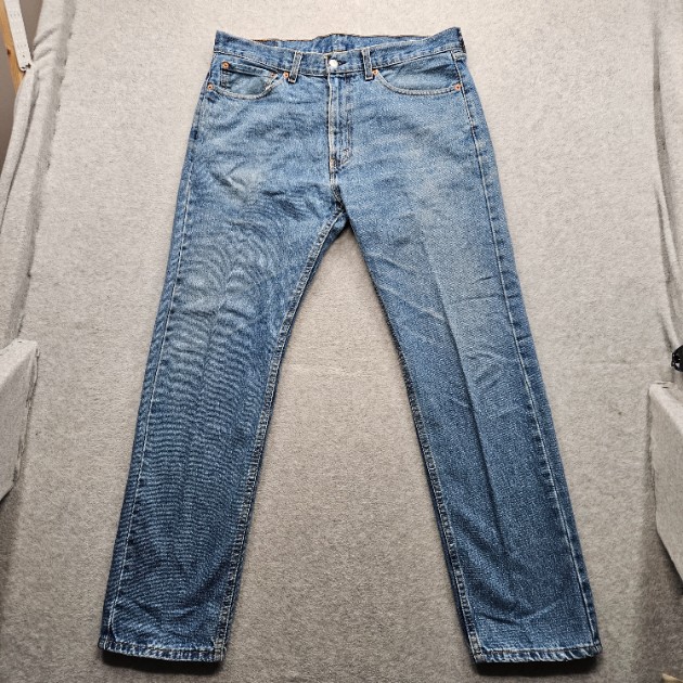 Levi's 505 Men's Size 36x32 Light Blue Straight Leg Jeans
