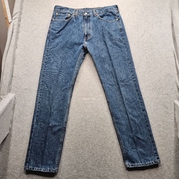 Levi Strauss & Co. Men's Size 36x32 Blue 505 Regular Fit Jeans