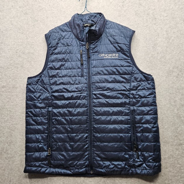 OrthoCarolina Crossland Men's Size XL Navy Quilted Vest